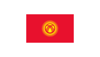Vlag Kirgizie